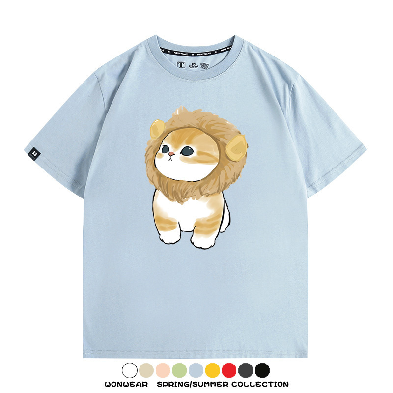 貓貓COS獅子 親子情侶裝寬鬆短袖T