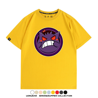 寶可夢卡通可愛頭像合集 親子情侶寬鬆短袖T