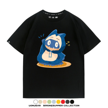精靈寶可夢小卡比獸任天堂遊戲周邊情侶短袖T恤純棉上衣寬鬆百搭