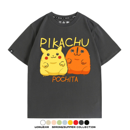 寶可夢聯名鏈鋸人周邊短袖T恤