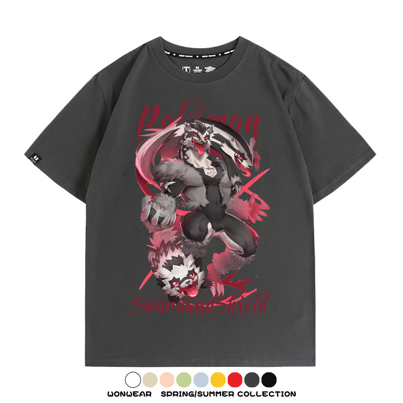 精靈寶可夢劍盾聯名 親子情侶裝寬鬆短袖T