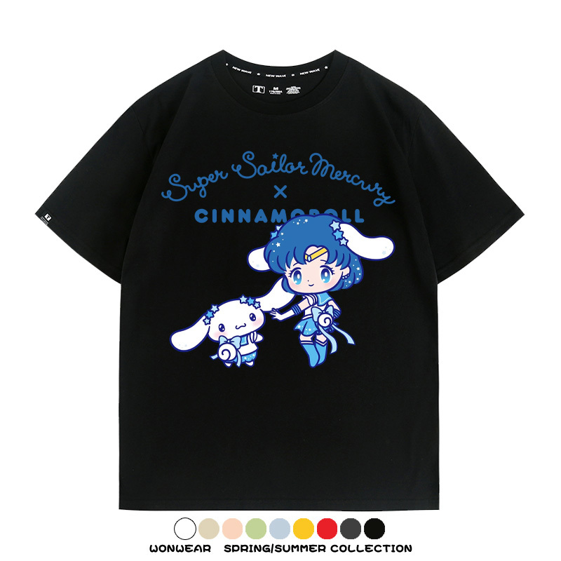 美少女戰士聯名三麗鷗周邊短袖T恤