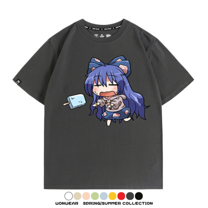 東方project憑依華 親子情侶裝寬鬆短袖T