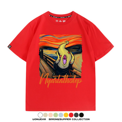 克蘇魯世界名畫吶喊聯名周邊短袖T恤