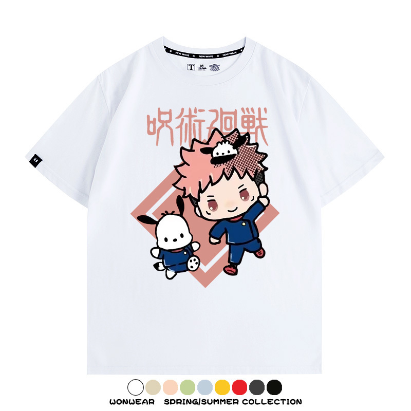 咒術迴戰聯名三麗鷗 親子情侶裝寬鬆短袖T