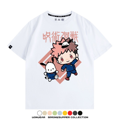 咒術迴戰聯名三麗鷗 親子情侶裝寬鬆短袖T