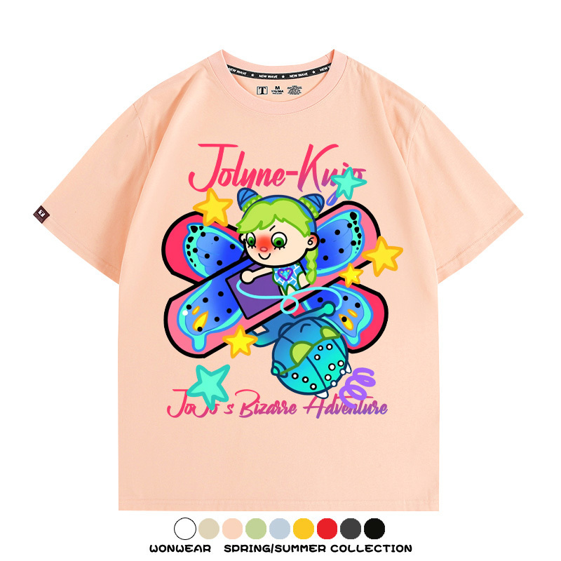 JOJO的奇妙冒險空條徐倫動漫周邊短袖T恤