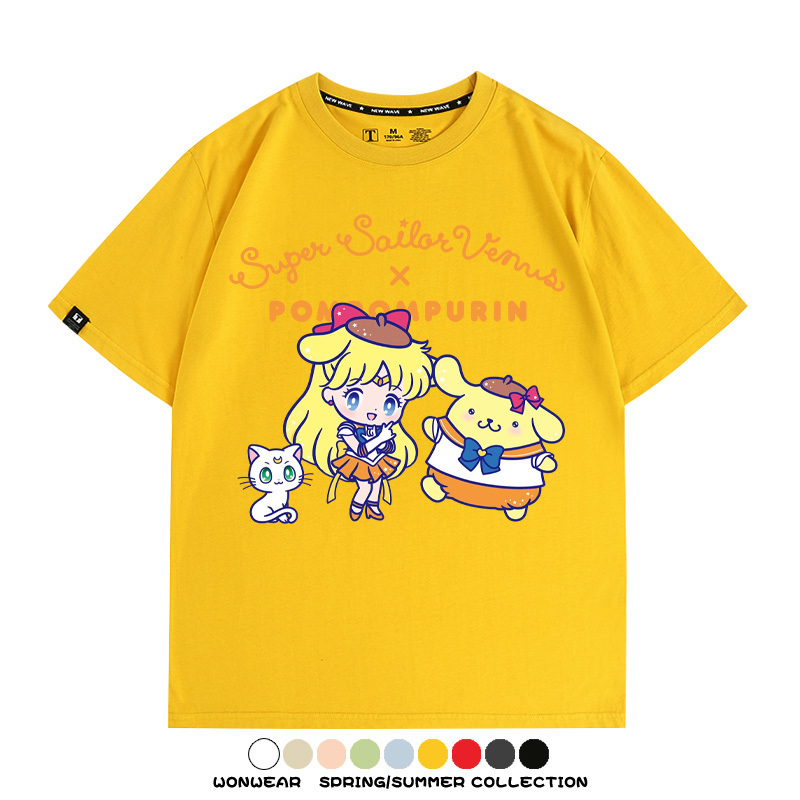 美少女戰士聯名三麗鷗周邊短袖T恤