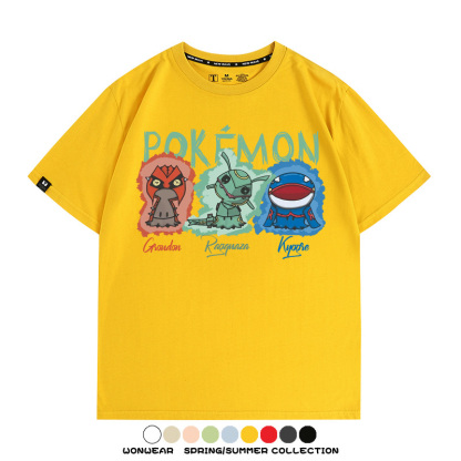 精靈寶可夢Q版 親子情侶裝寬鬆短袖T
