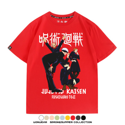 咒術迴戰動漫周邊聯名 親子情侶裝寬鬆短袖T