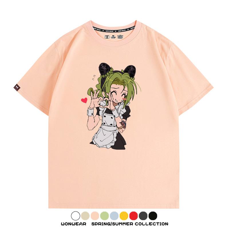 JOJO的奇妙冒險石之海動漫空條徐倫卡通周邊聯名短袖夏男純棉T恤
