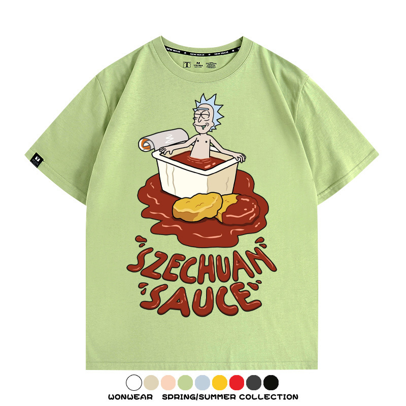 瑞克和莫蒂動漫周邊短袖T恤