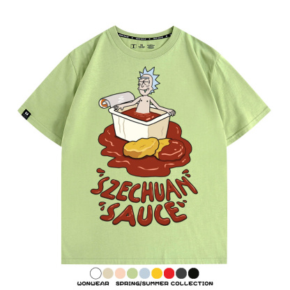 瑞克和莫蒂動漫周邊短袖T恤