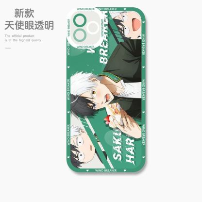 蘋果 系列防風少年天使眼透明防摔軟殼