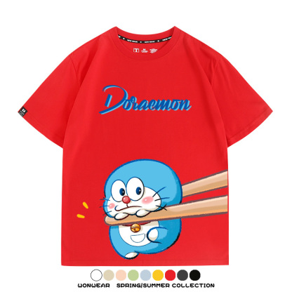 Q彈哆啦A夢動漫周邊短袖T恤