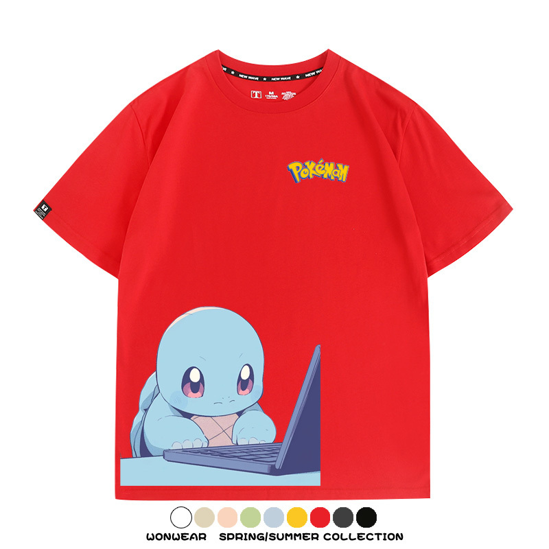 精靈寶可夢上班族 親子情侶裝寬鬆短袖T