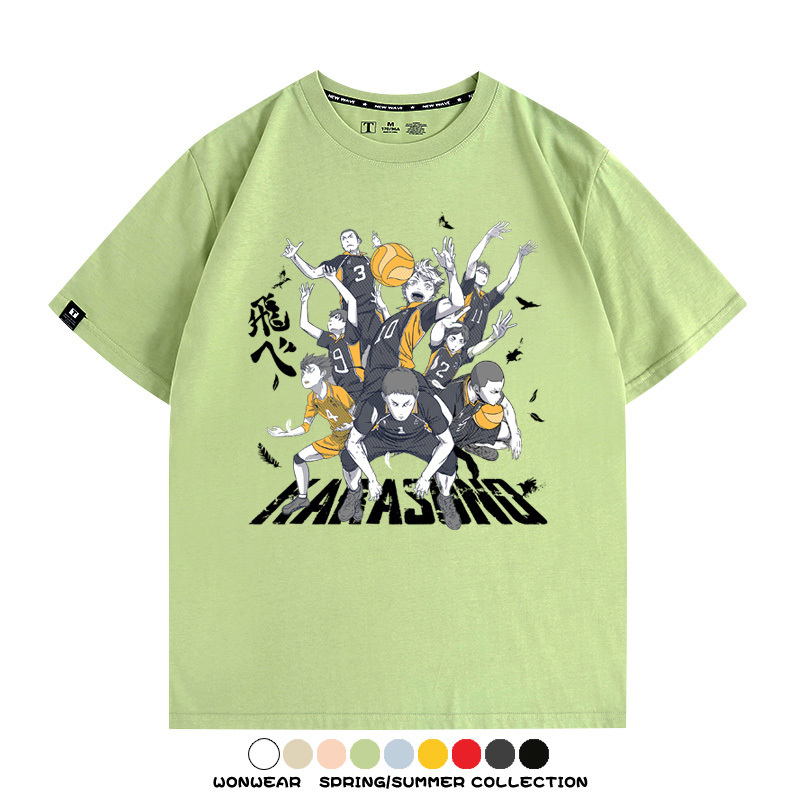 排球少年動漫周邊短袖T恤