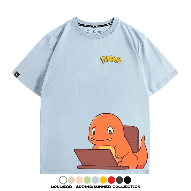 精靈寶可夢上班族 親子情侶裝寬鬆短袖T