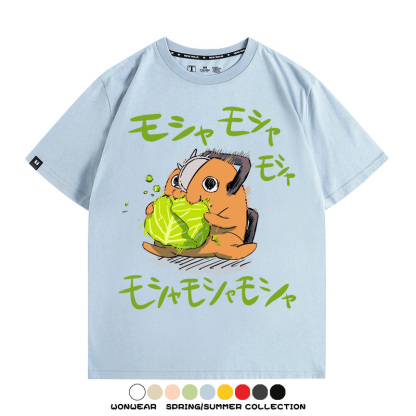 鏈鋸人電次波奇塔 親子情侶裝寬鬆短袖T