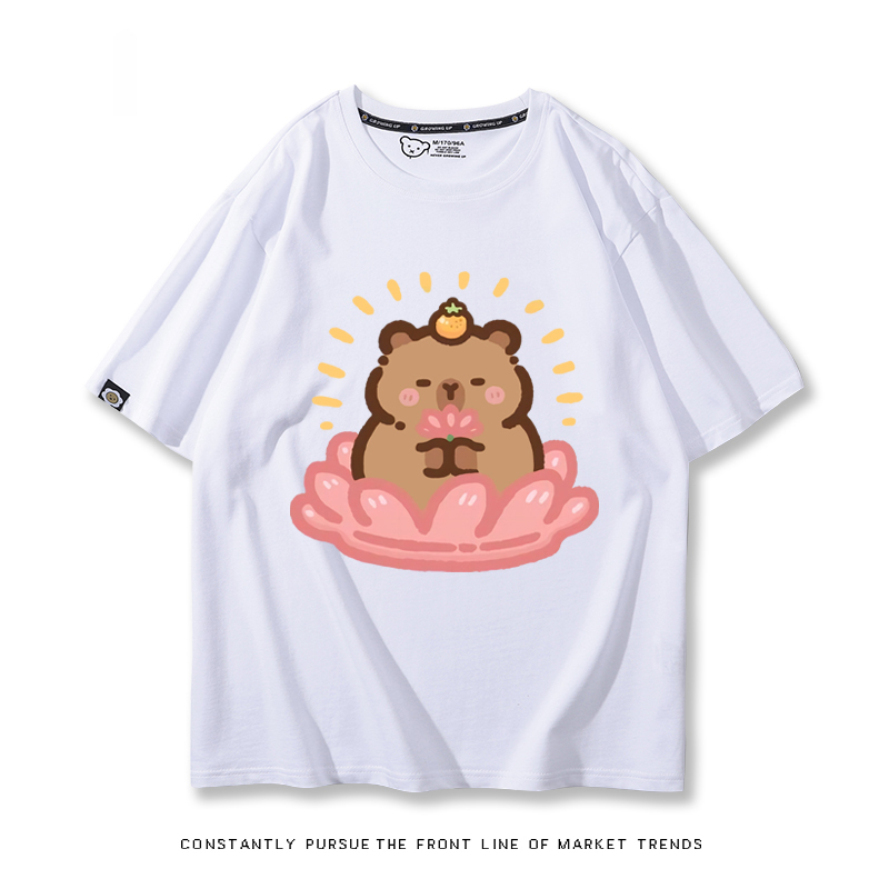 卡皮巴拉 2024親子情侶男女同款 T恤