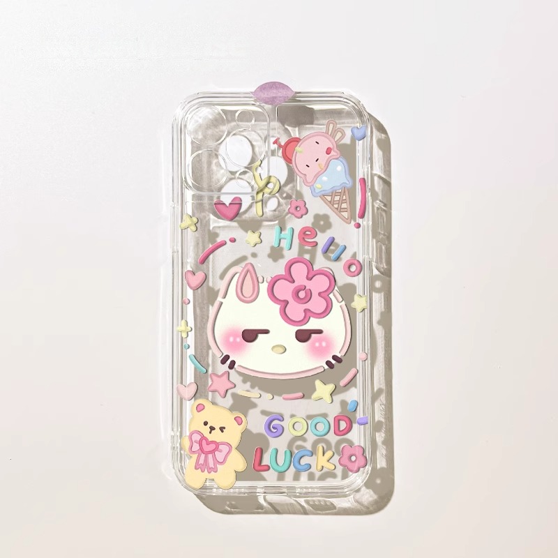 蘋果 系列貓貓狗狗 透明防摔軟殼