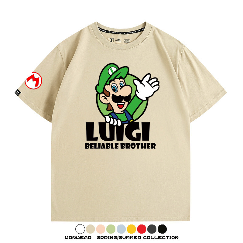 超級瑪利歐兄弟聯名 親子情侶寬鬆短袖T