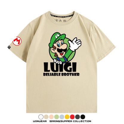 超級瑪利歐兄弟聯名 親子情侶寬鬆短袖T