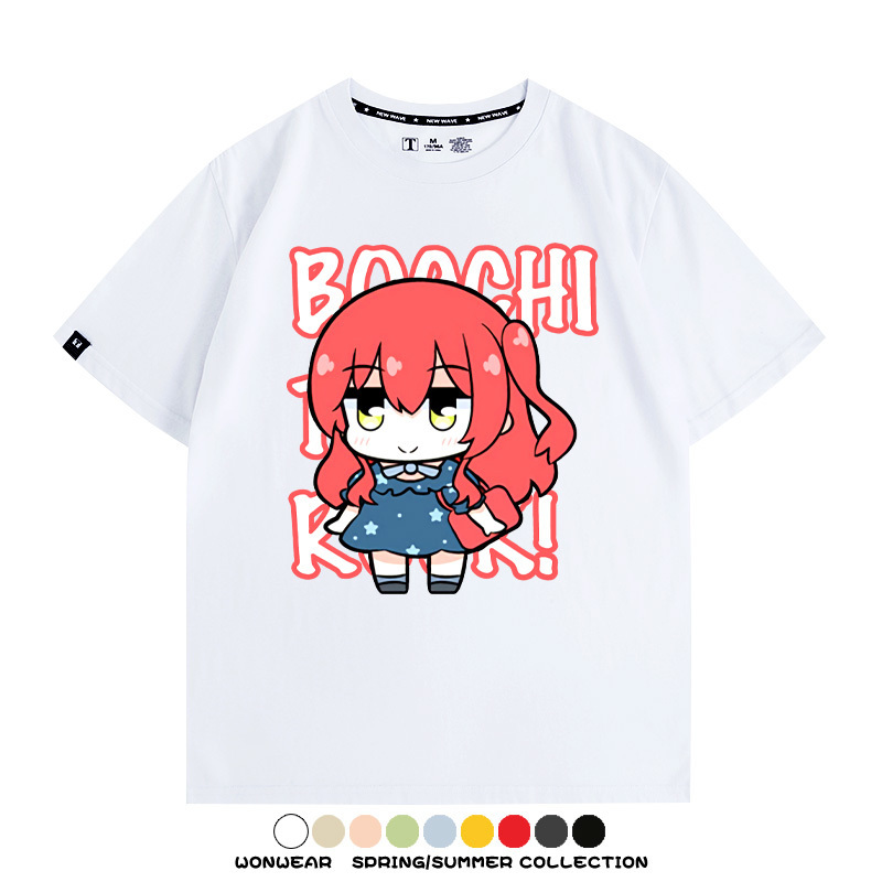 Q版孤獨搖滾 親子情侶裝寬鬆短袖T