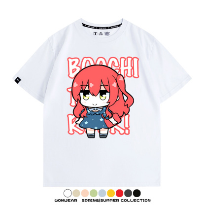 Q版孤獨搖滾 親子情侶裝寬鬆短袖T