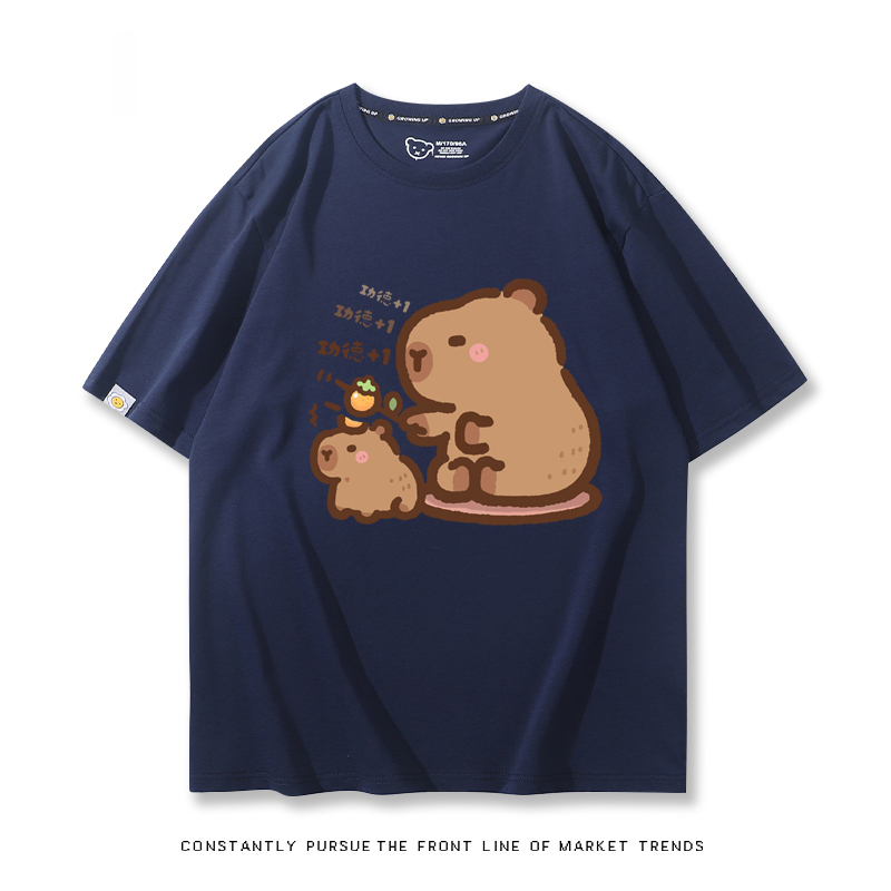 卡皮巴拉 2024親子情侶男女同款 T恤