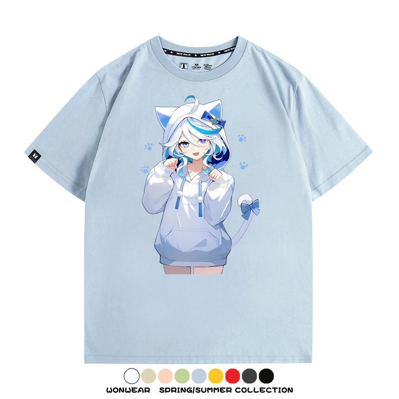 原神芙寧娜 親子情侶裝寬鬆短袖T