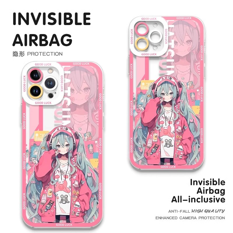 蘋果 系列初音未來 天使眼透明防摔軟殼