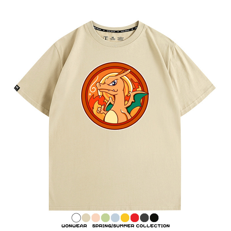 寶可夢卡通可愛頭像合集 親子情侶寬鬆短袖T