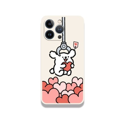 蘋果 系列線條小狗硅膠防摔軟殼