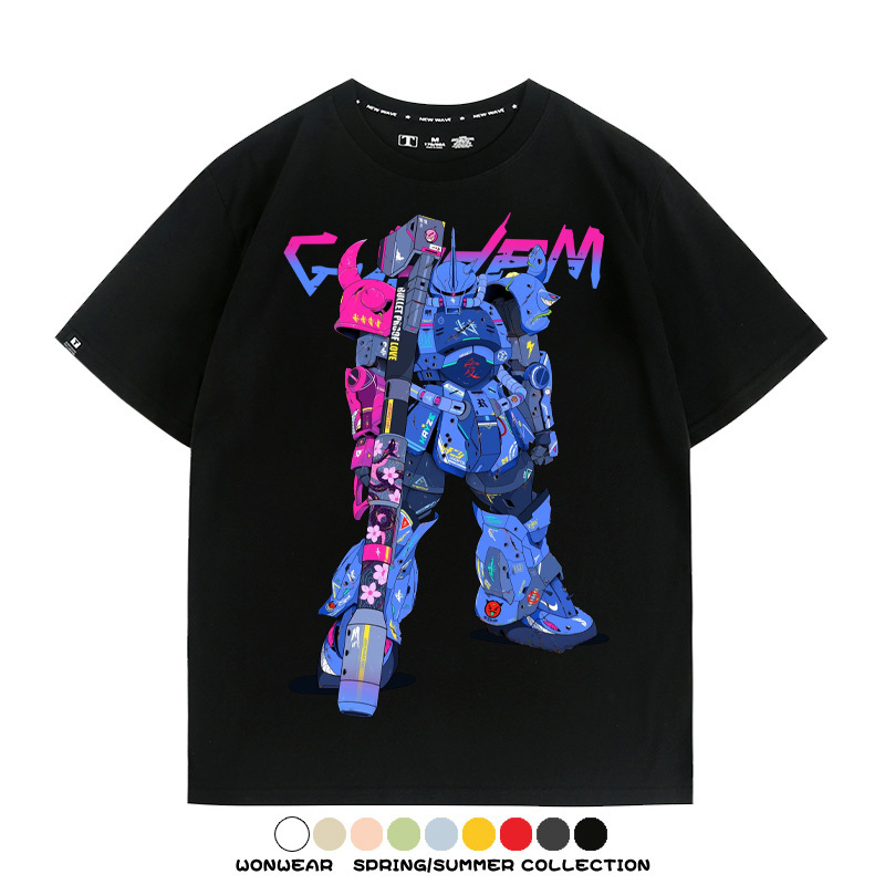 機動戰士鋼彈聯名 親子情侶裝寬鬆短袖T