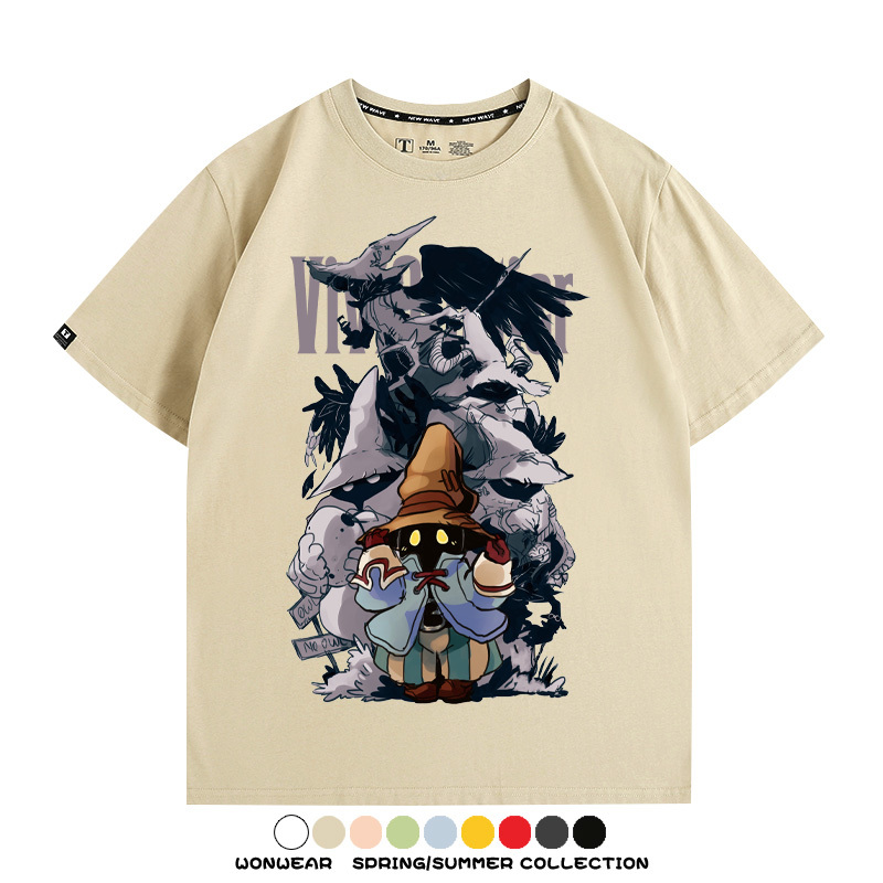 最終幻想9聯名比比奧爾尼迪亞 親子情侶裝寬鬆短袖T