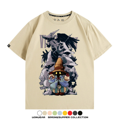 最終幻想9聯名比比奧爾尼迪亞 親子情侶裝寬鬆短袖T