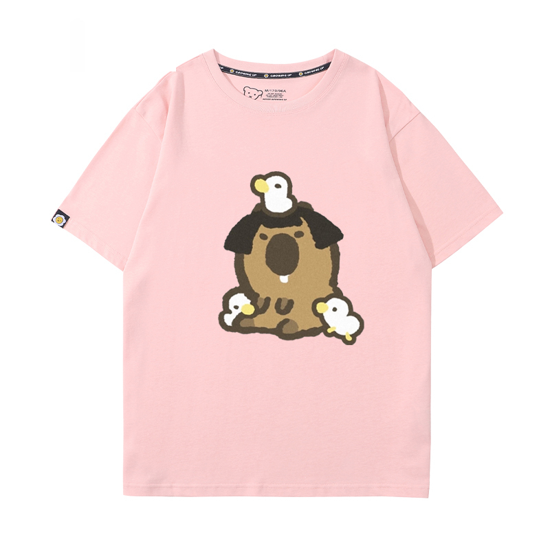 卡皮巴拉 2024親子情侶男女同款 T恤