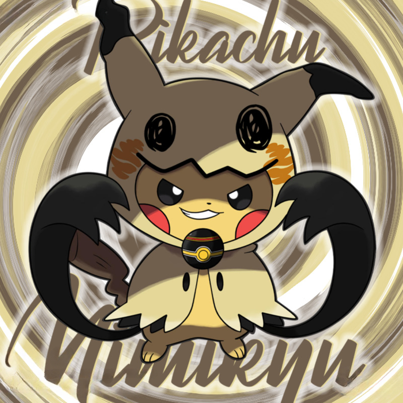 精靈寶可夢皮卡丘x謎擬Q動漫周邊短袖T恤