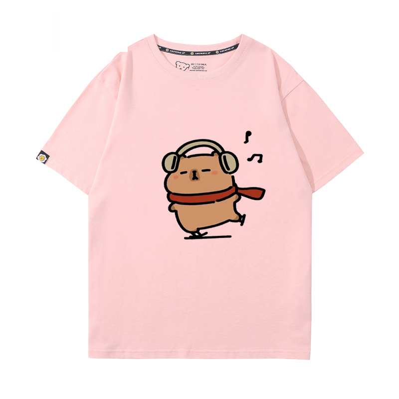 卡皮巴拉 2024親子情侶男女同款 T恤