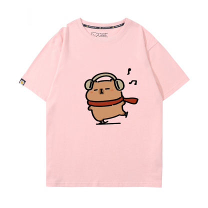 卡皮巴拉 2024親子情侶男女同款 T恤