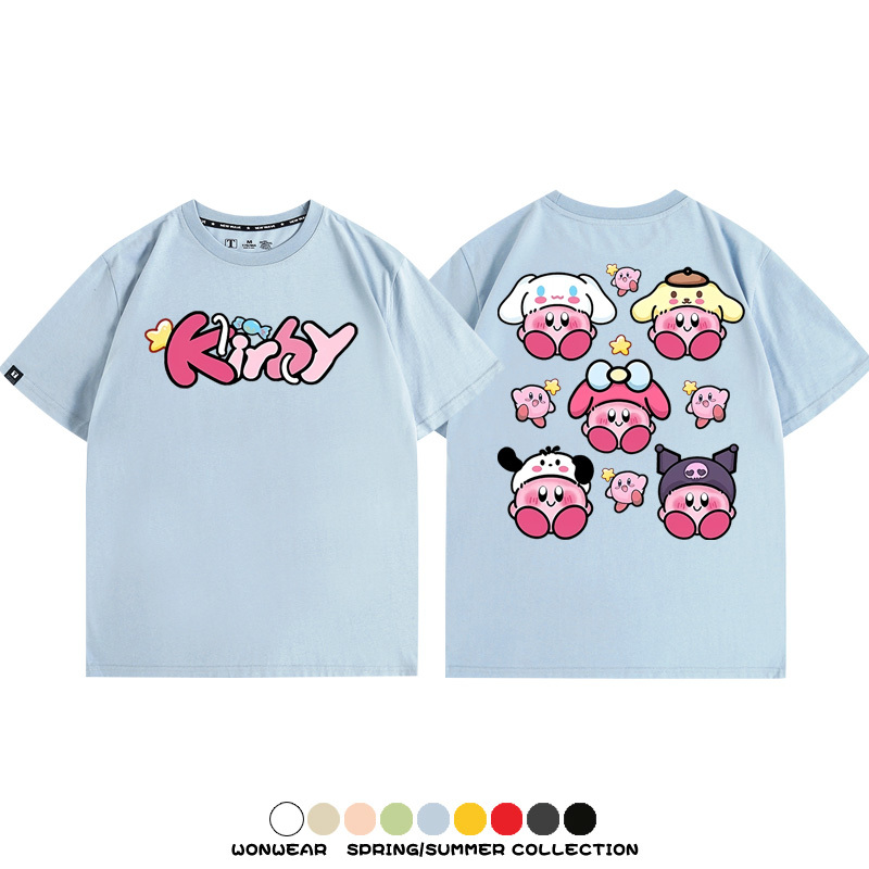 三麗鷗星之卡比聯名 親子情侶裝寬鬆短袖T
