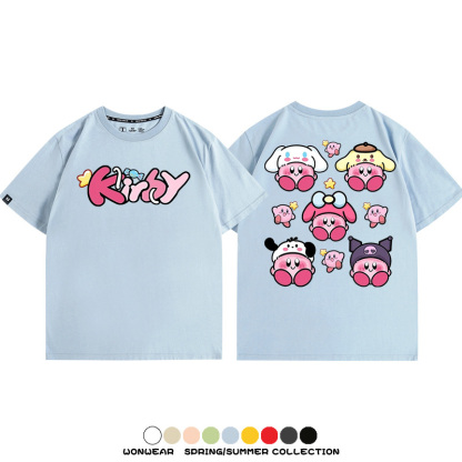 三麗鷗星之卡比聯名 親子情侶裝寬鬆短袖T