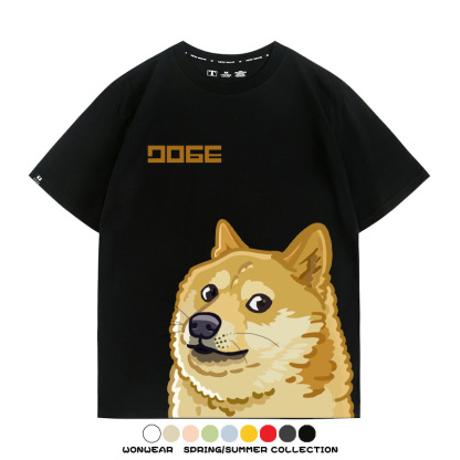 謝謝你狗子網紅柴犬表情包 親子情侶裝寬鬆短袖T