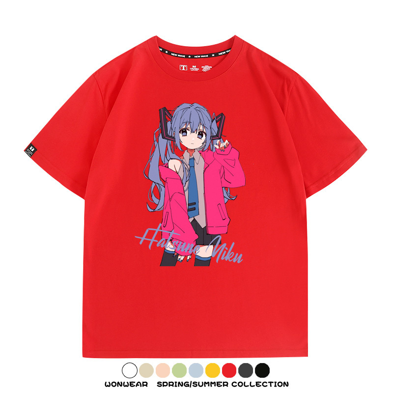 MIKU曲繪初音未來 親子情侶裝寬鬆短袖T