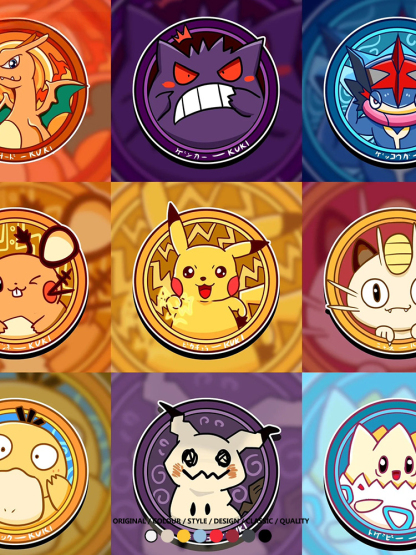 寶可夢卡通可愛頭像合集 親子情侶寬鬆短袖T