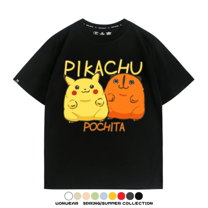 寶可夢聯名鏈鋸人周邊短袖T恤