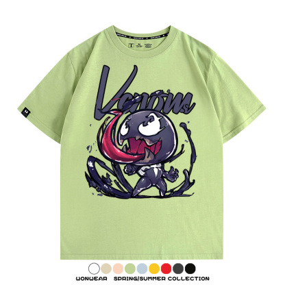 漫威經典電影毒液Q版周邊短袖T恤