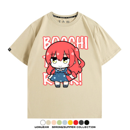 Q版孤獨搖滾 親子情侶裝寬鬆短袖T