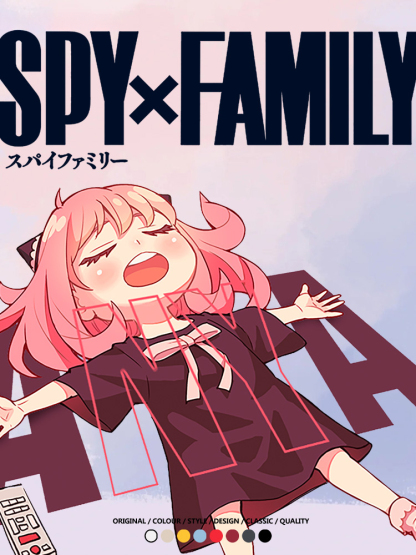 間諜家家酒動漫劇場版阿尼亞周邊短袖純棉學生上衣T恤衫夏季百搭